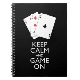 KEEP CALM AND GAME ON - Card Games Notebook