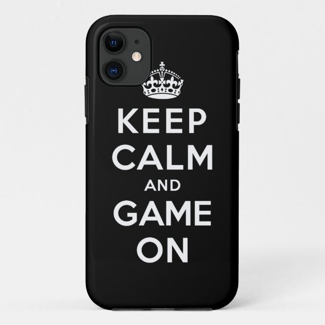 Keep Calm and Game On Case-Mate iPhone Case (Back)