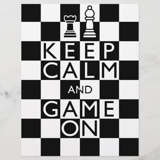 KEEP CALM AND GAME ON - Chess Flyer (Front)