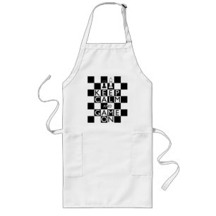 KEEP CALM AND GAME ON - Chess Long Apron
