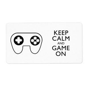 KEEP CALM AND GAME ON - Game pad