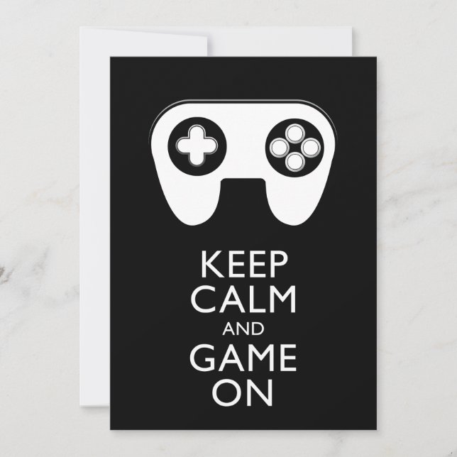 KEEP CALM AND GAME ON - Game pad (Front)