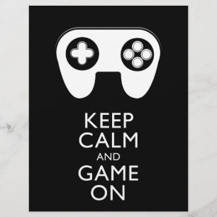 KEEP CALM AND GAME ON - Game pad Flyer