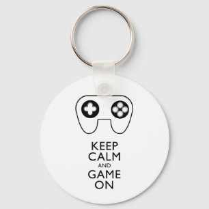 KEEP CALM AND GAME ON - Game pad Key Ring