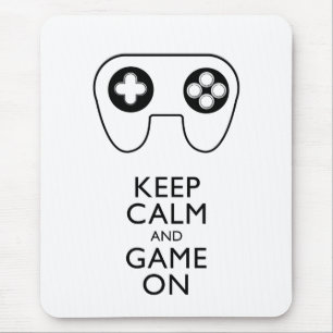 KEEP CALM AND GAME ON - Game pad Mouse Pad