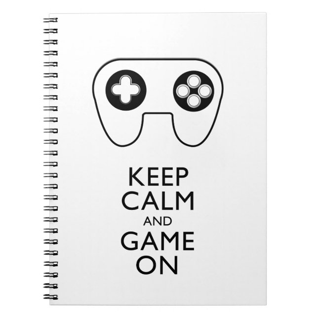 KEEP CALM AND GAME ON - Game pad Notebook (Front)