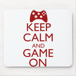 Keep Calm and Game On Mouse Pad