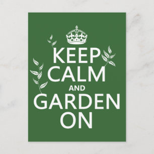 Keep Calm and Garden On - All Colours Postcard