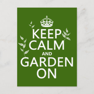 Keep Calm and Garden On - All Colours Postcard