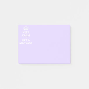Keep Calm and Get a Massage Post-it Notes