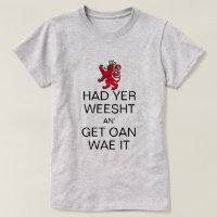 Keep Calm And Get On With It Scottish Lion & Crown