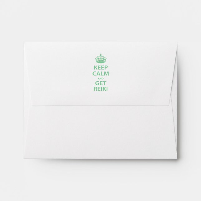 Keep Calm and Get Reiki Envelope (Back (Top Flap))