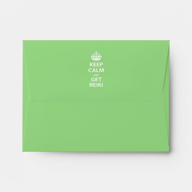 Keep Calm and Get Reiki Envelopes (Back (Top Flap))