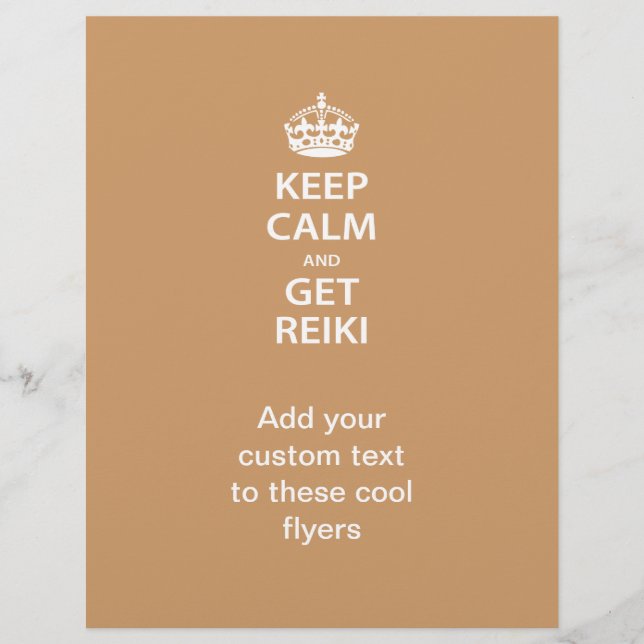 Keep Calm and Get Reiki Flyer (Front)