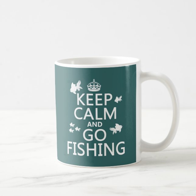 Keep Calm and Go Fishing Coffee Mug (Right)