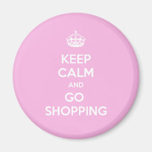 Keep Calm and Go Shopping Magnet