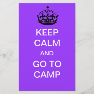 keep calm and go to camp