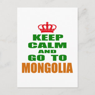 Keep calm and go to Mongolia Postcard