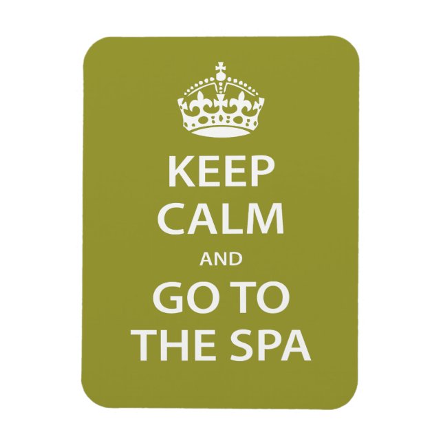 Keep Calm and Go To the Spa Magnet (Vertical)
