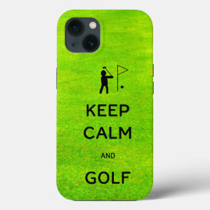 Keep Calm and Golf with Putting Green  iPhone 13 Case