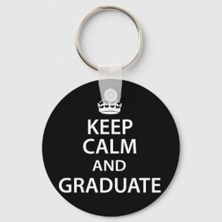 Keep Calm and Graduate Funny Graduation Key Ring