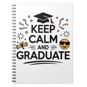 Keep Calm and Graduate - Graduation Day Notebook