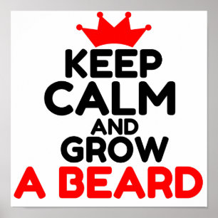 KEEP CALM AND GROW A BEARD POSTER