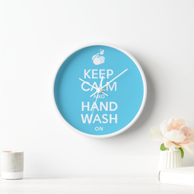 Keep Calm And Hand Wash On - Doctor & Medical Clock (Home)