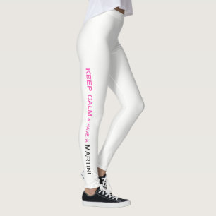 "KEEP CALM AND HAVE A MARTINI" LEGGINGS