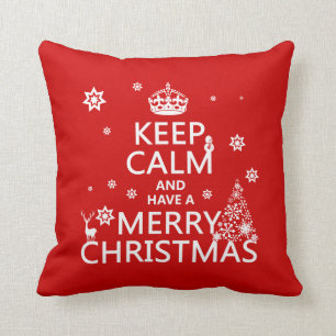 Keep Calm and Have a Merry Christmas Cushion