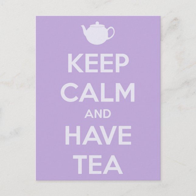 Keep Calm and Have Tea Postcard (Front)