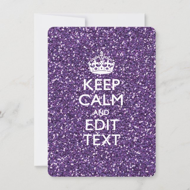 Keep Calm and Have Your Text Glamour Mauve (Front)