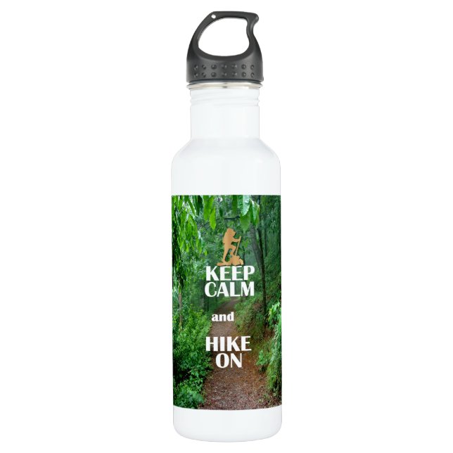 Keep Calm and Hike On 710 Ml Water Bottle (Front)
