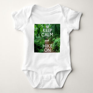 Keep Calm and Hike On Baby Bodysuit