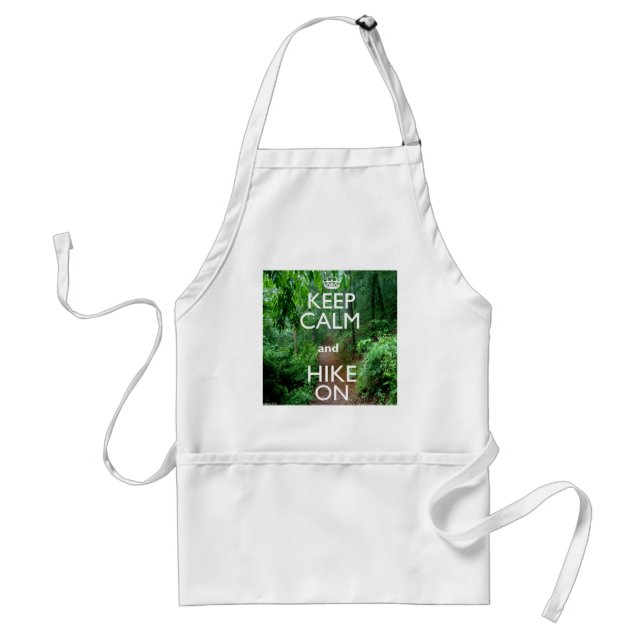 Keep Calm and Hike On Standard Apron (Front)