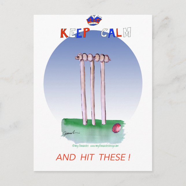 keep calm and hit these, tony fernandes postcard (Front)