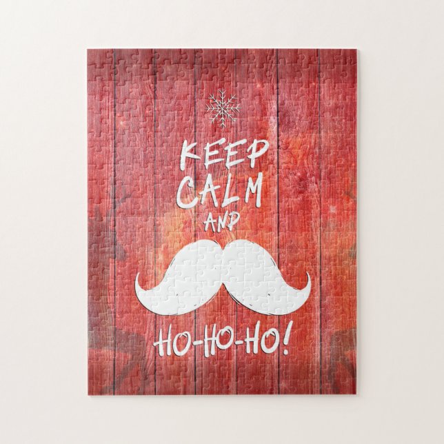 Keep calm and Ho-Ho-ho Jigsaw Puzzle (Vertical)