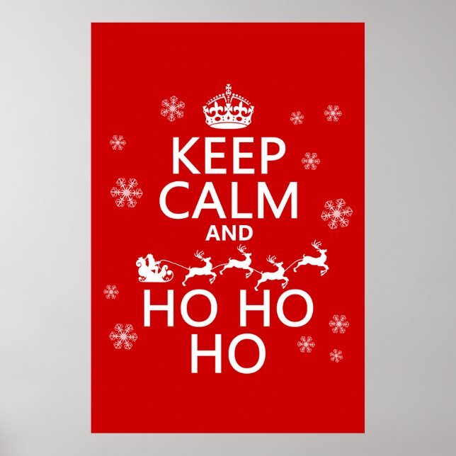 Keep Calm and Ho Ho Ho Poster (Front)