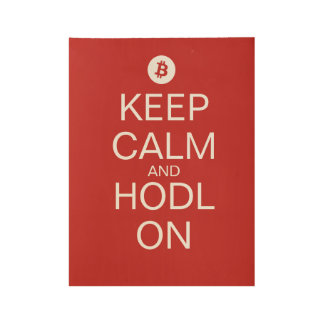Keep Calm And Hodl On Poster