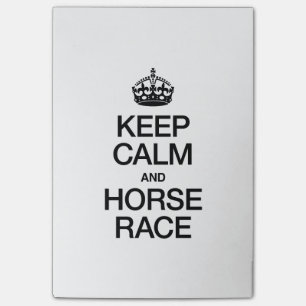 KEEP CALM AND HORSE RACE POST-IT NOTES