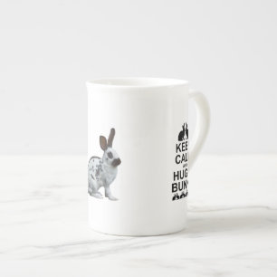 Keep Calm and Hug a Bunny Bone China Mug