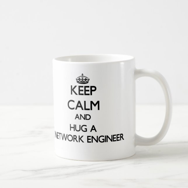 Keep Calm and Hug a Network Engineer Coffee Mug (Right)