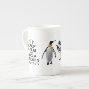Keep Calm and Hug a Penguin Mug