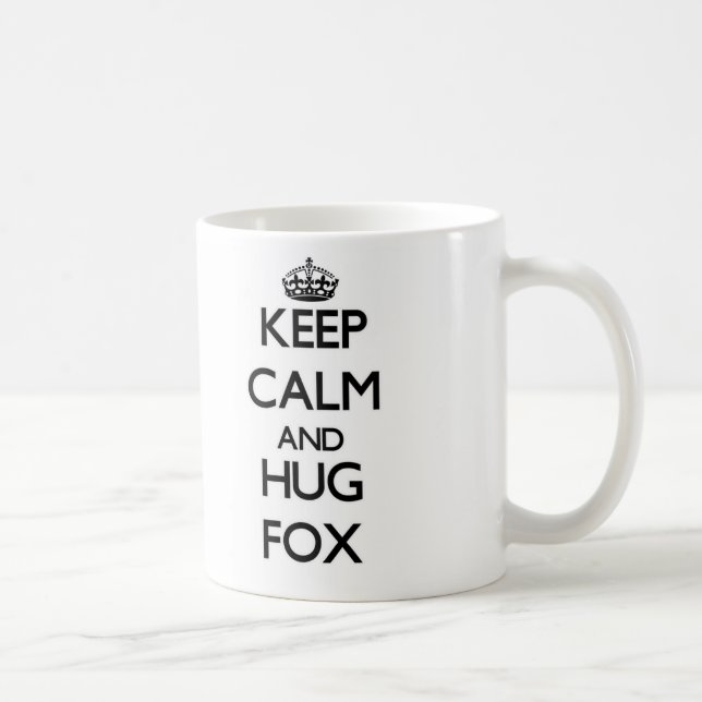 Keep calm and Hug Fox Coffee Mug (Right)