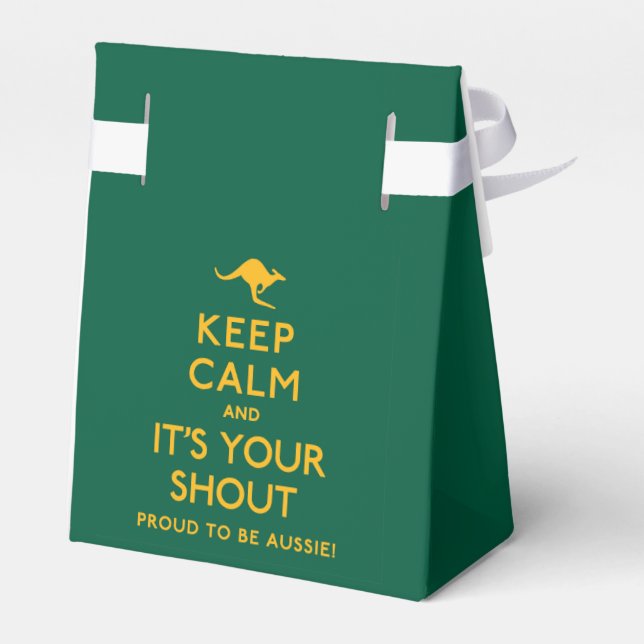 Keep Calm and It's Your Shout! Favour Box (Back Side)