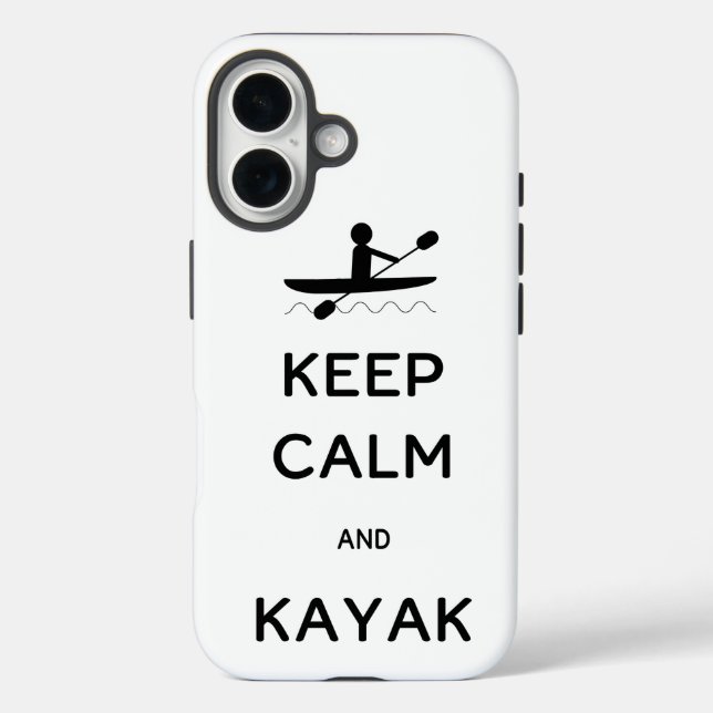 Keep Calm and Kayak Case-Mate iPhone Case (Back)