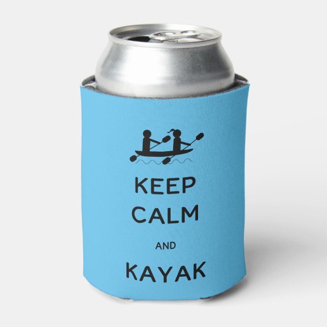 Keep Calm and Kayak with Me Seltzer Can Cooler (Can Front)