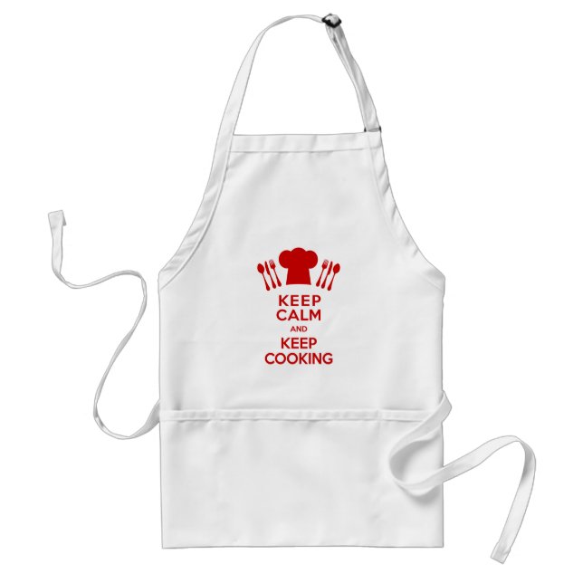 Keep Calm and Keep Cooking Standard Apron (Front)
