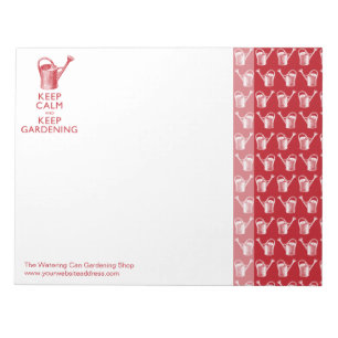 Keep Calm and Keep Gardening Gardener's Funny Notepad
