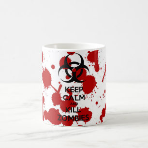 Keep Calm And Kill Zombies Coffee Mug